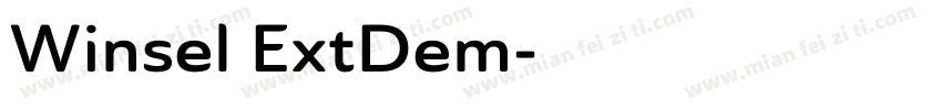 Winsel ExtDem字体转换